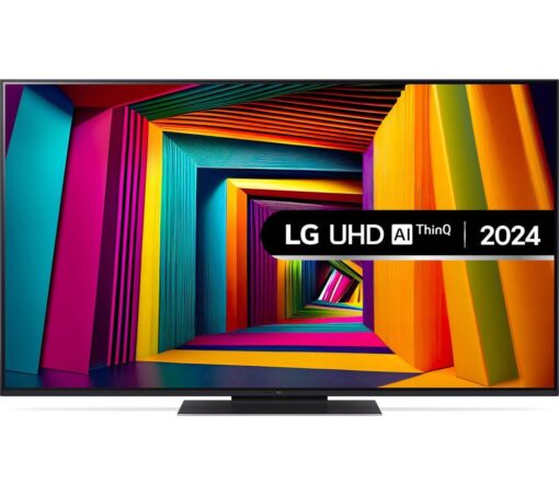 55" LG 55UT91006LA Smart 4K Ultra HD HDR LED TV with Amazon Alexa, Silver/Grey