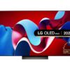 55" LG OLED55C44LA Smart 4K Ultra HD HDR OLED TV with Amazon Alexa, Silver/Grey