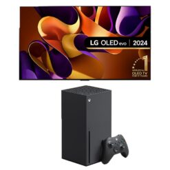 55" Lg OLED55G45LW Smart 4K Ultra HD HDR OLED TV with Wall Mount & Xbox Series X Bundle, Black