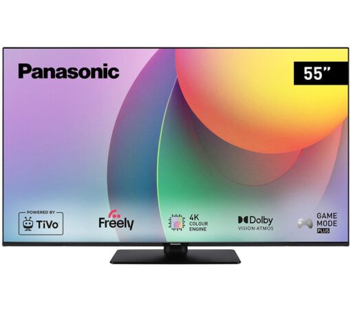 55" PANASONIC TV-55W60AEY Smart 4K Ultra HD HDR LED TV, Black