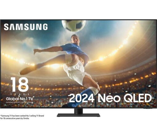 55" SAMSUNG QE55QN95DATXXU Smart 4K Ultra HD HDR Neo QLED TV with Bixby & Alexa, Black