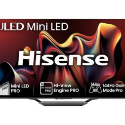 65" HISENSE 65U7NQTUK Smart 4K Ultra HD HDR Mini LED TV with Amazon Alexa, Black