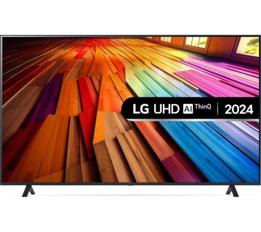 75" LG 75UT80006LA Smart 4K Ultra HD HDR LED TV with Amazon Alexa, Silver/Grey