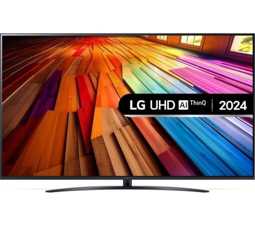 75" LG 75UT81006LA Smart 4K Ultra HD HDR LED TV with Amazon Alexa, Silver/Grey