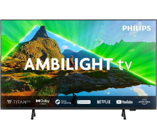 75" PHILIPS Ambilight 75PUS8309/12 Smart 4K Ultra HD HDR LED TV, Black