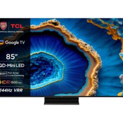 85" TCL 85C805K Smart 4K Ultra HD HDR Mini LED QLED TV with Google Assistant & Alexa, Black