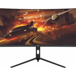 ADX A30A3M25 Wide Full HD 30" Curved LCD Gaming Monitor - Black, Black