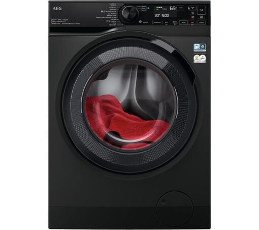 AEG 7000 Series LWR7416U6UD 10 kg Washer Dryer - Black, Black