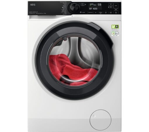 AEG 8000 PowerCare LFR84866UC WiFi-enabled 8 kg 1600 Spin Washing Machine - White, White