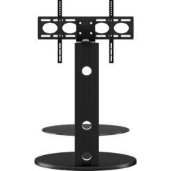 ALPHASON Argon 725 mm TV Stand with Bracket - Black, Black