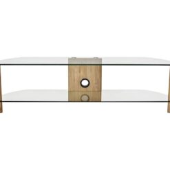 ALPHASON Century 1500 TV Stand - Light Oak, Clear,Brown