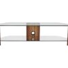 ALPHASON Century 1500 TV Stand - Walnut, Clear,Brown