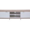 ALPHASON Chaplin 1600 TV Stand - White & Light Oak, White,Brown