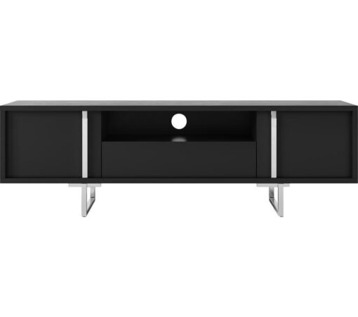 ALPHASON Gallium 1600 mm TV Stand - Black, Black