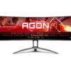 AOC AG493UCX2 Ultra-Wide Quad HD 49" Curved VA LCD Gaming Monitor - Black, Black