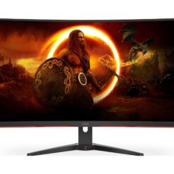 AOC C32G2ZE/BK Full HD 31.5" Curved WLED Gaming Monitor - Black, Black