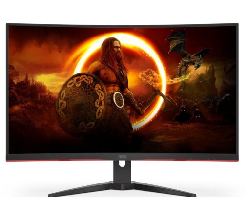 AOC C32G2ZE/BK Full HD 31.5" Curved WLED Gaming Monitor - Black, Black