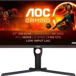 AOC U27G3X/BK 4K Ultra HD 27" IPS LED Gaming Monitor - Black, Black