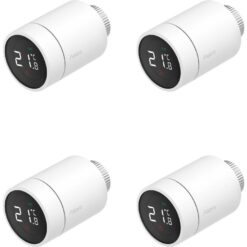 AQARA E1 Wireless Smart Radiator Thermostat - Pack of 4, White