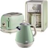 ARIETE Vintage ARPK8 Coffee Machine, Toaster & Kettle Bundle - Green, Green