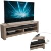 AVF Calibre Sound CAS140GO 1400 mm TV Stand - Rustic Sawn Oak, Brown