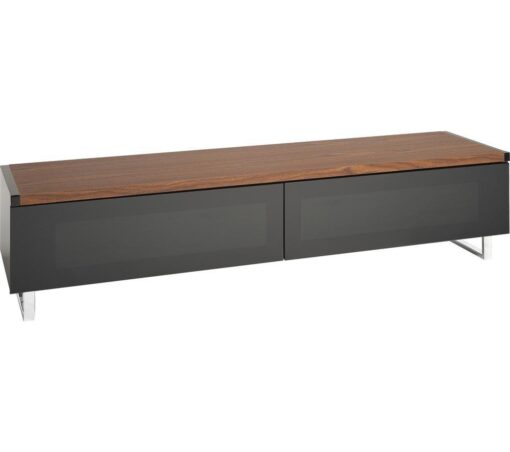 AVF Panorama PM160WB 1600 mm TV Stand - Black & Walnut, Black,Brown