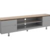 AVF Whitesands FS1900WSSG 1900 mm TV Stand - Grey & Rustic Wood, Silver/Grey