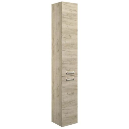 Aalborg Floor Standing 2-Door Tall Unit 350mm Wide - Oak - Signature