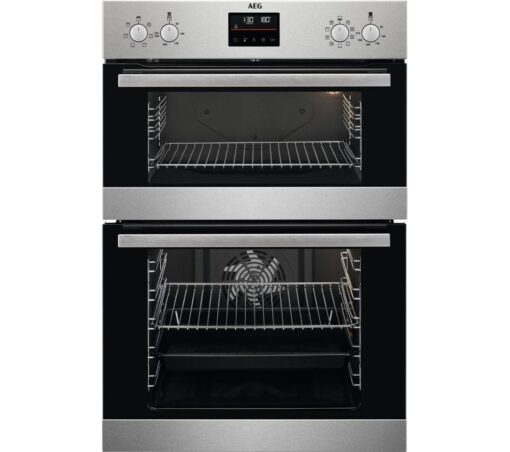 Aeg SurroundCook DCB535060M Electric Double Oven - Stainless Steel, Stainless Steel