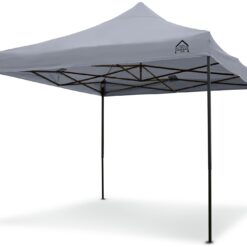 All Seasons 3m x 3m Pop Up Garden Gazebo - Metallic Grey