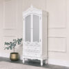 Antique White Mirrored Closet - Pays Blanc Range