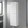 Aquari - Bathroom Cabinet Flat Pack Gloss White Wall Hung Tall 350 x 250mm