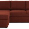 Argos Home Miller Fabric Left Hand Chaise Sofa Bed - Rust