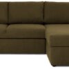 Argos Home Miller Fabric Right Hand Chaise Sofa Bed - Khaki