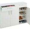 Argos Home Venetia Large 3 Door 2 Drawer Shoe Cabinet -White