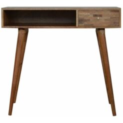 Asef Mixed Oak-ish Writing Desk - Brown