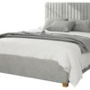 Aspire Grant Velvet Kingsize Ottoman Bedframe - Light Silver