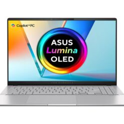 Asus Vivobook S 15" Laptop, Copilot+ PC - Snapdragon X Plus, 512 GB SSD, Silver, Silver/Grey