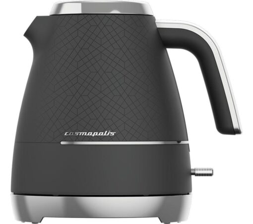 BEKO Cosmopolis WKM8307B Jug Kettle - Black & Chrome, Silver/Grey,Black