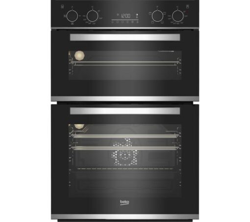 BEKO Pro RecycledNet BBXDF25300X Electric Double Oven - Stainless Steel, Stainless Steel