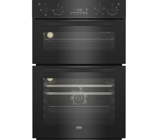 BEKO RecycledNet BBDF22300B Electric Double Oven - Black, Black