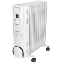 BELDRAY 9 Fin EH3749 Portable Oil-Filled Radiator - White, White