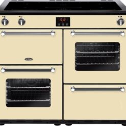 BELLING Kensington 100Ei CRM 100 cm Electric Induction Range Cooker - Cream & Chrome, Cream