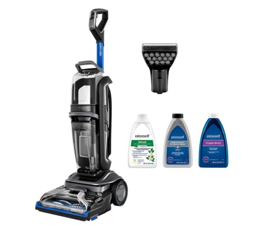 BISSELL Revolution HydroSteam 3670E Upright Carpet Cleaner - Black, Titanium & Colbalt Blue, Blue,Black,Silver/Grey