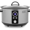 BLACK DECKER BXSC16045GB Slow Cooker - Stainless Steel, Stainless Steel