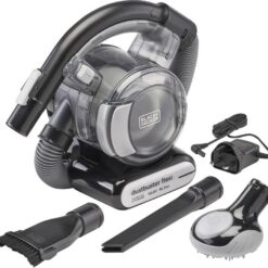 BLACK DECKER Dustbuster Flexi PD1020LP-GB Handheld Vacuum Cleaner - Black & Chrome, Black,Silver/Grey