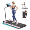 BLACK LORD Treadmill Walking Pad Incline Foldable Pink