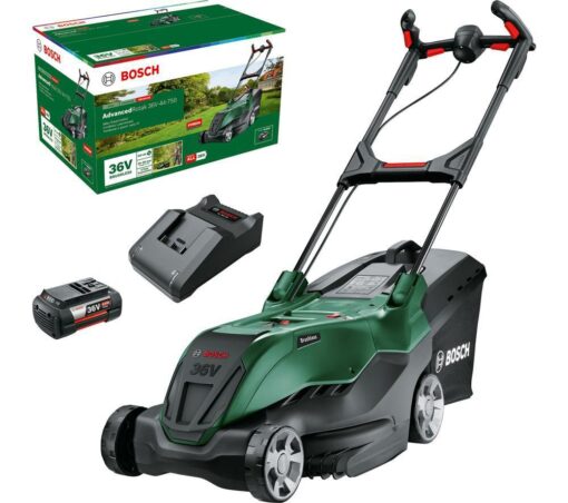 BOSCH AdvancedRotak 36V-44-750 Cordless Rotary Lawn Mower - Green