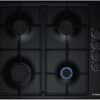 BOSCH Series 2 PBP6B6B60 58 cm Gas Hob - Black, Black