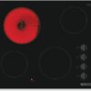 BOSCH Series 2 PKE611CA3E 59 cm Electric Ceramic Hob - Black, Black